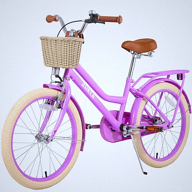 20 inch Girls Bike with Basket, for Ages 7-10, No Training Wheels Included​