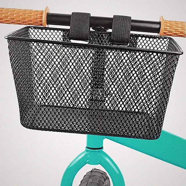 Kids Bike Basket - Waterproof Metal Wire Basket for Boys & Girls Bicycles