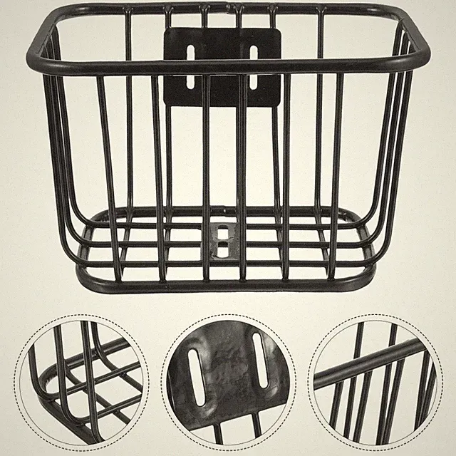 Metal Bike Basket Professional Front Basket Multi-function Riding Basket UK