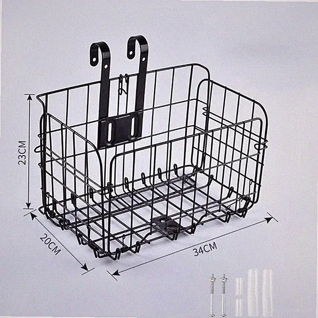 Mountain Bike Folding Hanging Basket Bicycle Basket Basket Front and Rear Hangin