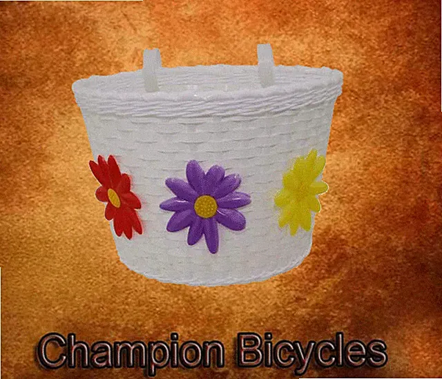ORIGINAL! 16/20 LARGE SIZE BIKE BASKET WHITE.