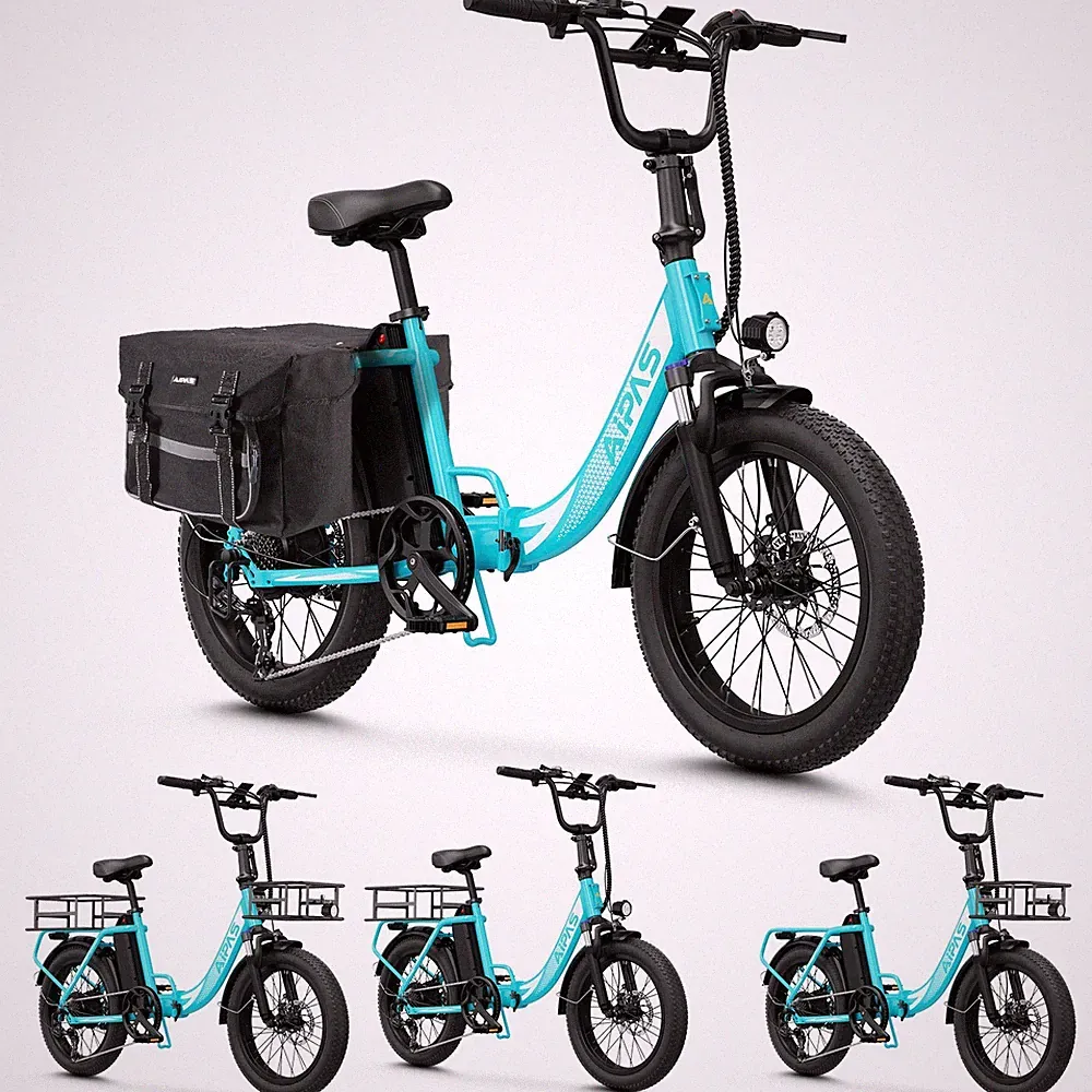 Portable E-Folding Bike 1000W 48V 12.8Ah Electric City Commuter Adults