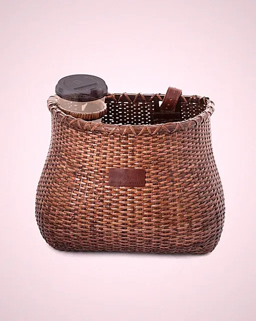 Warners Wheels Bike Basket Front for Women's and Mens Cruiser with Coffee Cup